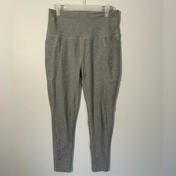 Beyond Yoga Pants - Beyond Yoga x Peloton Gray High Rise Leggings